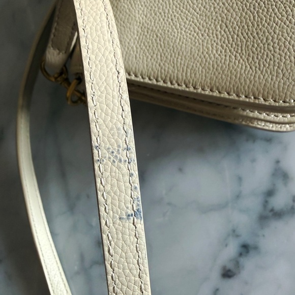 Quince Italian Leather Wallet Crossbody Purse Cream Minimalist Handbag - Picture 10 of 11